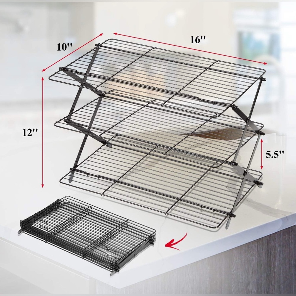 New! 3Tier Expandable Cooling Rack - Picture 5 of 5